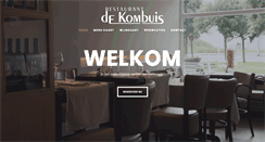 Desktop Screenshot of dekombuis.be