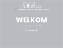 Tablet Screenshot of dekombuis.be